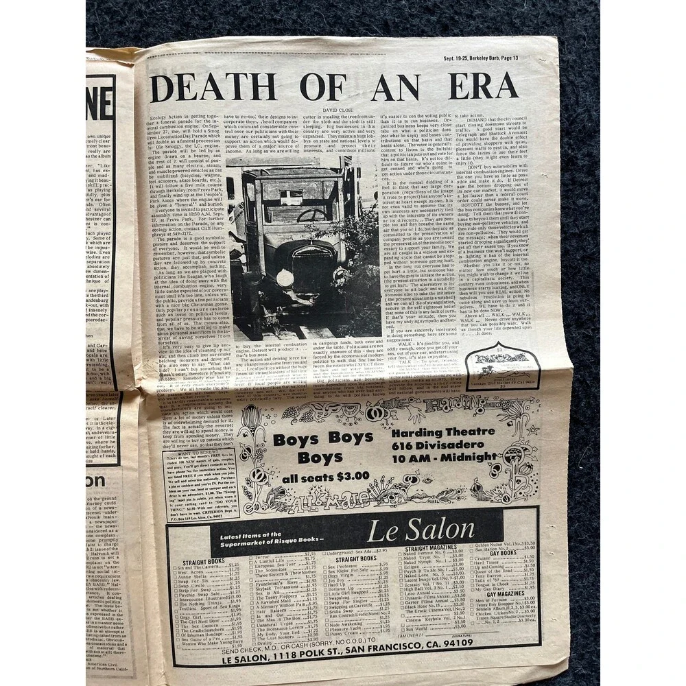 1970s Berkeley Bark CounterCulture, Black Panther Party, Underground Newspaper,